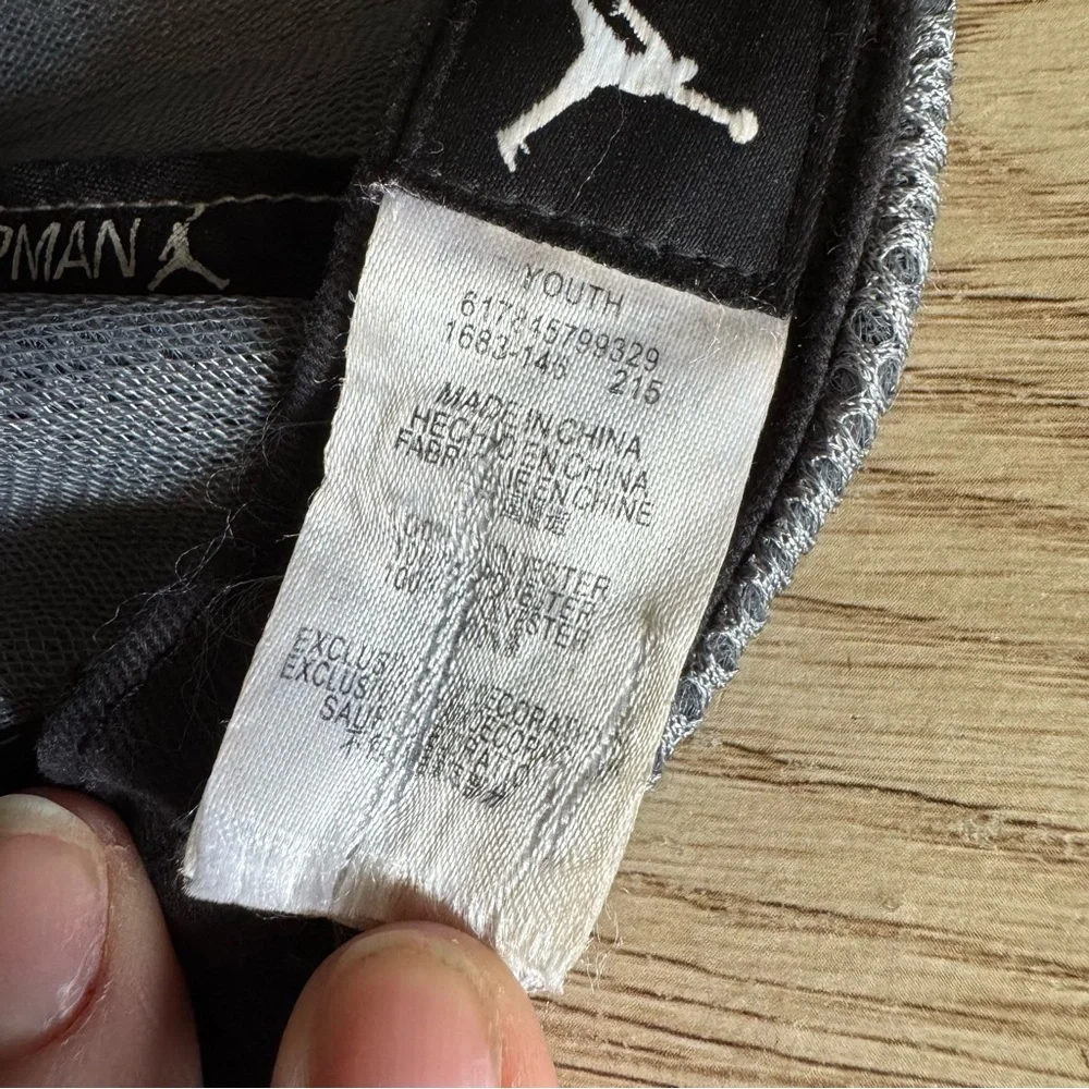 Nike‎ Air Jordan 23 Cool Gray Jersey Mesh Flat Bill Youth Hat Baseball Cap